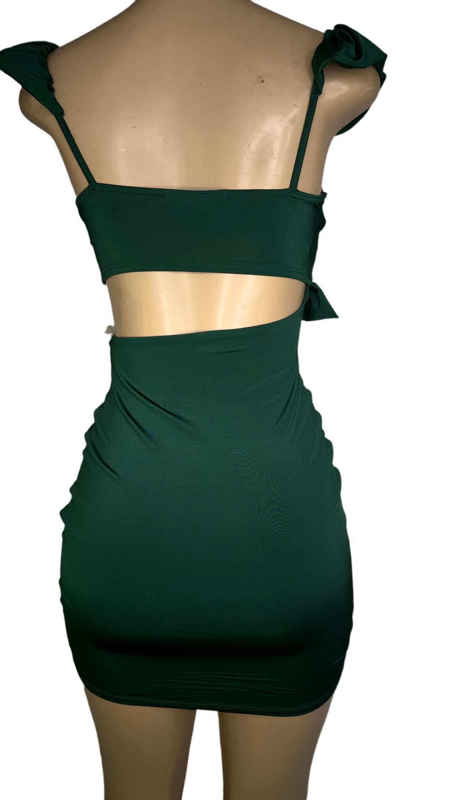 Coquette green dress