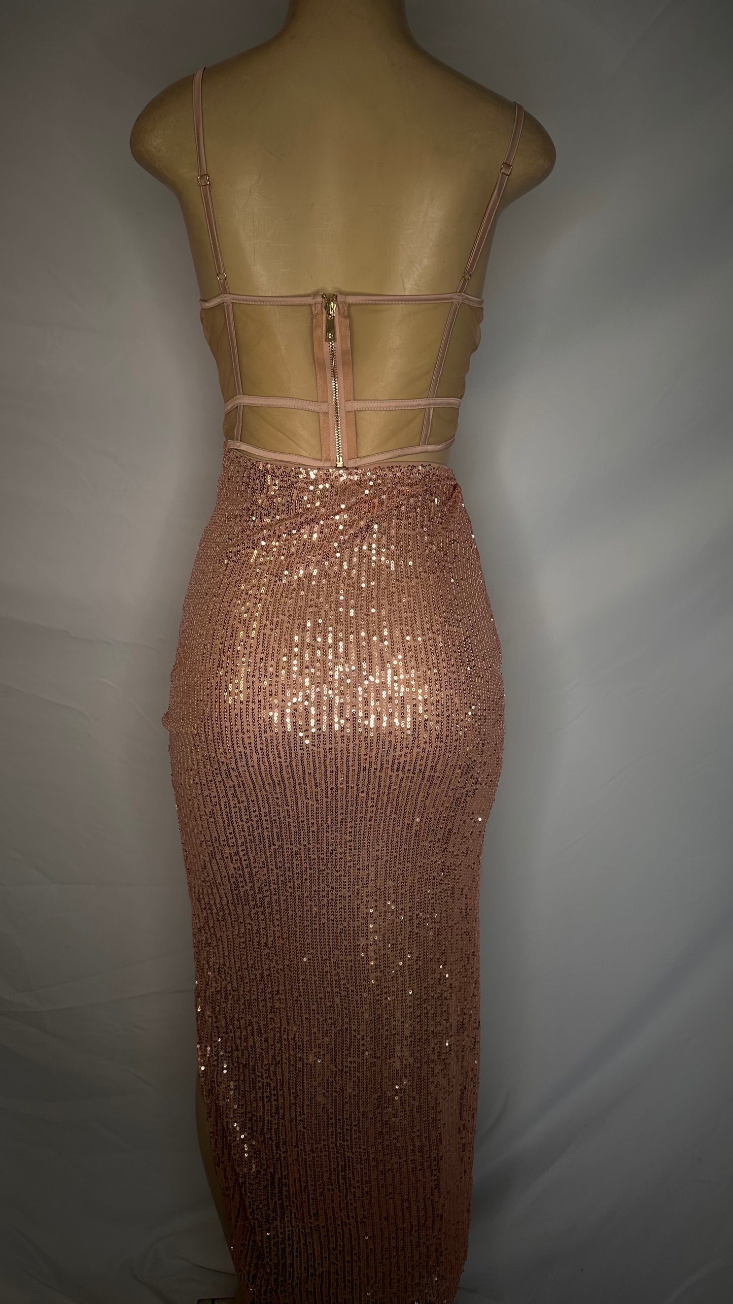 Rose Gold sexy cocktail dress